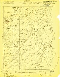 1921 Map of Romney, WV
