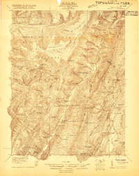 preview thumbnail of historical topo map of Pendleton County, WV in 1921