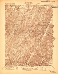 Download a high-resolution, GPS-compatible USGS topo map for Petersburg, WV (1921 edition)