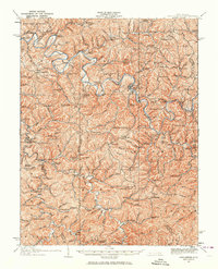 preview thumbnail of historical topo map of Calhoun County, WV in 1925