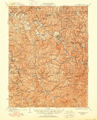 preview thumbnail of historical topo map of Calhoun County, WV in 1927