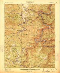 preview thumbnail of historical topo map of Beckley, WV in 1913