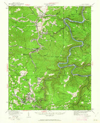 preview thumbnail of historical topo map of Beckley, WV in 1929