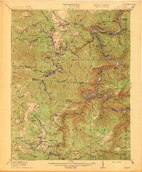 preview thumbnail of historical topo map of Beckley, WV in 1913