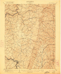 Download a high-resolution, GPS-compatible USGS topo map for Belington, WV (1921 edition)
