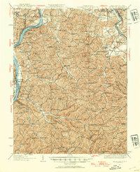preview thumbnail of historical topo map of Wood County, WV in 1924