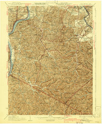 preview thumbnail of historical topo map of Wood County, WV in 1926