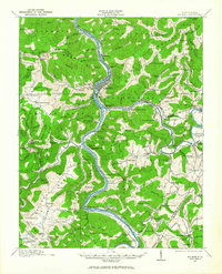 1912 Map of Big Bend, 1964 Print