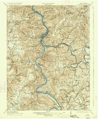 1914 Map of Big Bend, 1934 Print