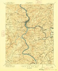 preview thumbnail of historical topo map of Summers County, WV in 1914