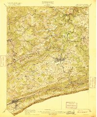 preview thumbnail of historical topo map of Bluefield, VA in 1916