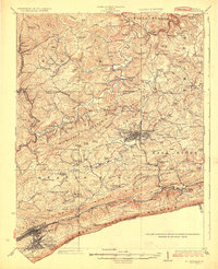 preview thumbnail of historical topo map of Bluefield, VA in 1926