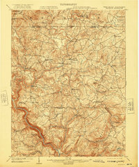 Download a high-resolution, GPS-compatible USGS topo map for Bruceton, WV (1921 edition)