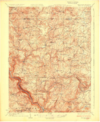 Download a high-resolution, GPS-compatible USGS topo map for Bruceton, WV (1926 edition)