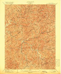 1906 Map of Burnsville, 1919 Print