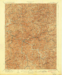 1927 Map of Burnsville, WV