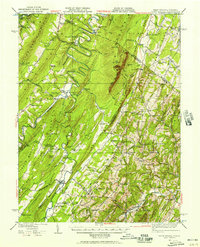 Download a high-resolution, GPS-compatible USGS topo map for Capon Bridge, WV (1957 edition)
