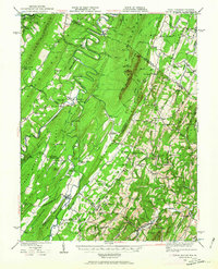 Download a high-resolution, GPS-compatible USGS topo map for Capon Bridge, WV (1963 edition)