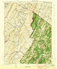 1943 Map of Capon Bridge