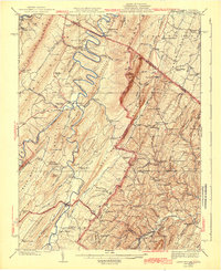 Download a high-resolution, GPS-compatible USGS topo map for Capon Bridge, WV (1943 edition)