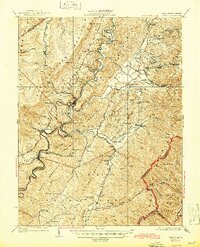 preview thumbnail of historical topo map of Cass, WV in 1924