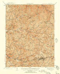 1924 Map of Doddridge County, WV, 1957 Print