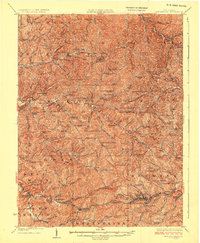 preview thumbnail of historical topo map of Doddridge County, WV in 1925