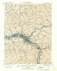 preview thumbnail of historical topo map of Charleston, WV in 1931