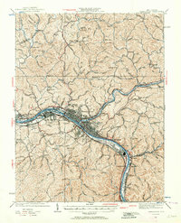 Download a high-resolution, GPS-compatible USGS topo map for Charleston, WV (1964 edition)