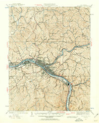 Download a high-resolution, GPS-compatible USGS topo map for Charleston, WV (1960 edition)