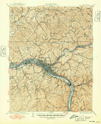 Download a high-resolution, GPS-compatible USGS topo map for Charleston, WV (1949 edition)
