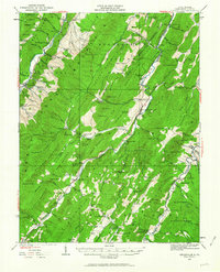 1922 Map of Franklin, WV, 1964 Print