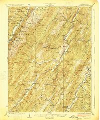 preview thumbnail of historical topo map of Pendleton County, WV in 1924
