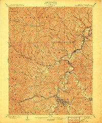 1902 Map of Clarksburg, 1907 Print