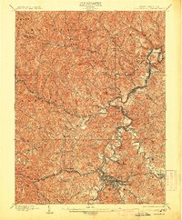 1902 Map of Clarksburg, 1913 Print