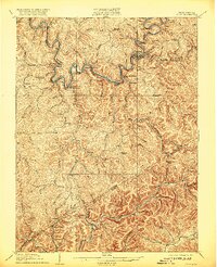 1910 Map of Clarksburg, 1920 Print