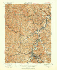 1923 Map of Clarksburg, 1959 Print