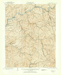 1907 Map of Clendenin, WV, 1965 Print