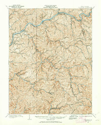1907 Map of Clendenin, WV, 1962 Print