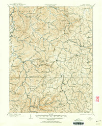 1912 Map of Adrian, WV, 1956 Print
