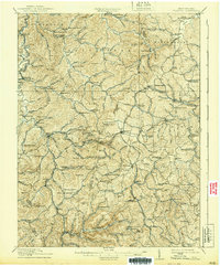 1914 Map of Adrian, WV, 1939 Print