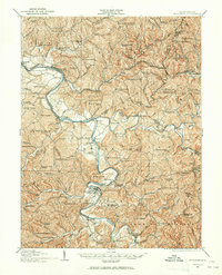 1924 Map of Elizabeth, WV, 1965 Print