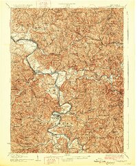 preview thumbnail of historical topo map of Elizabeth, WV in 1926