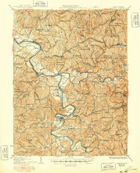 1926 Map of Elizabeth, WV, 1948 Print