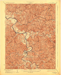 preview thumbnail of historical topo map of Elizabeth, WV in 1926