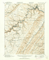1919 Map of Elk Garden, WV, 1962 Print