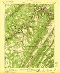 preview thumbnail of historical topo map of Elk Garden, WV in 1922