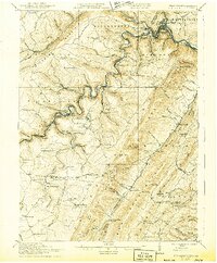 1922 Map of Elk Garden, WV, 1943 Print