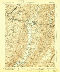 1909 Map of Beverly, WV, 1929 Print