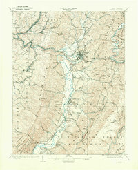 1909 Map of Beverly, WV, 1971 Print